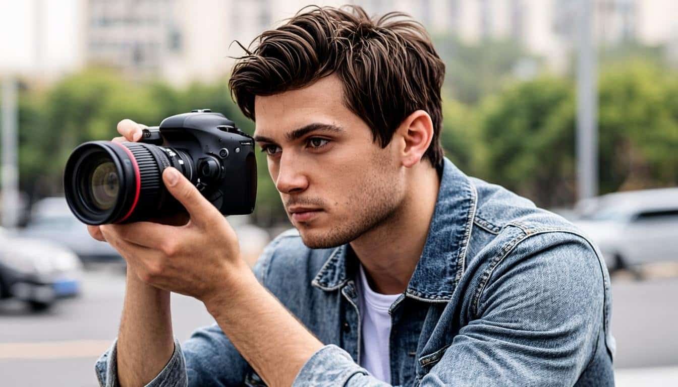 Ryan Trahan filming YouTube challenge content with camera equipment