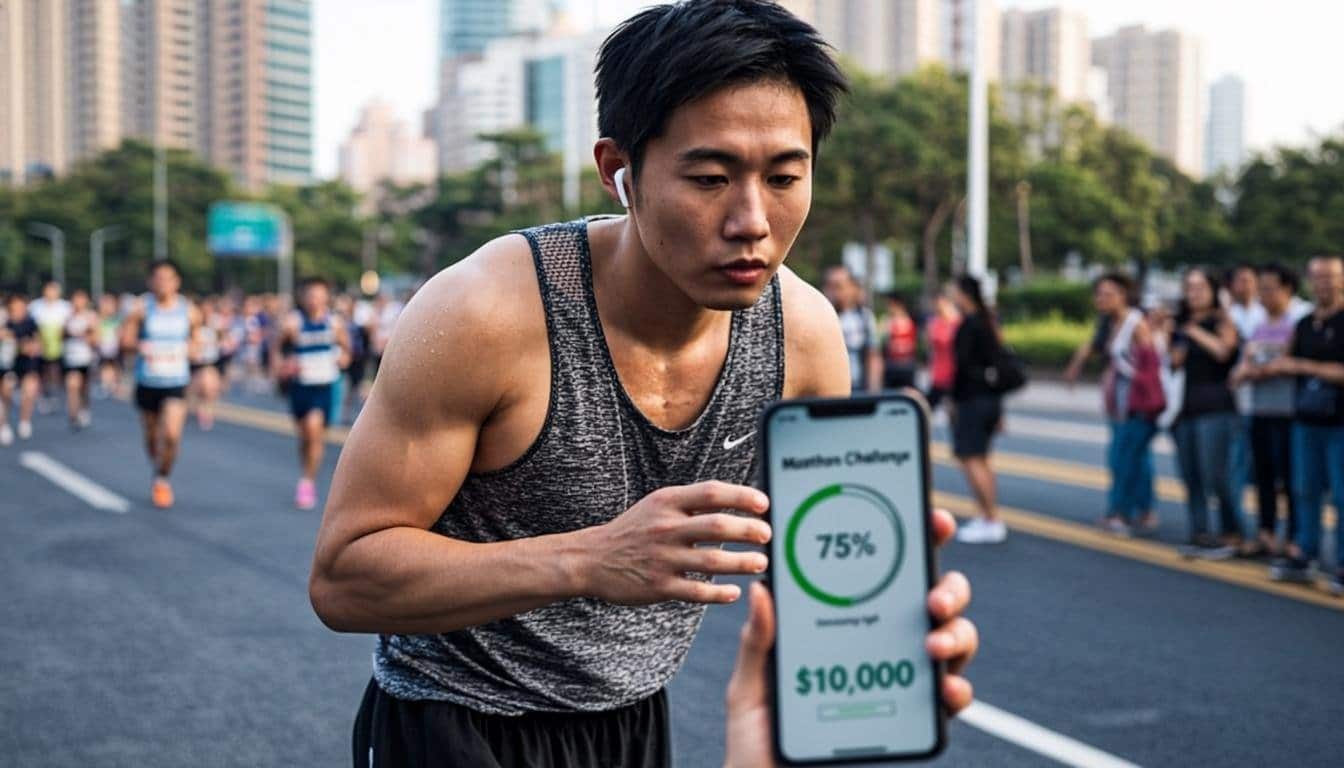Ryan Trahan marathon charity challenge with donation tracking