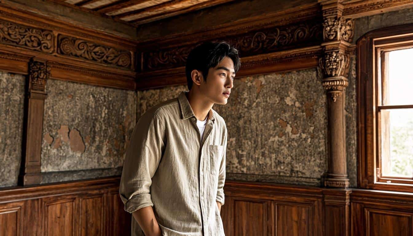 Brett Waterman exploring historic homes