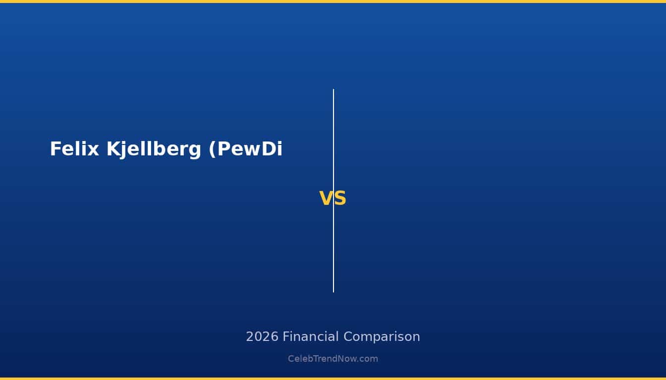 Felix Kjellberg (PewDiePie) vs  2026 Wealth Comparison