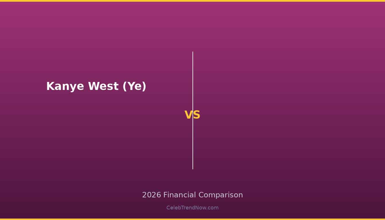 Kanye West (Ye) vs  2026 Wealth Comparison