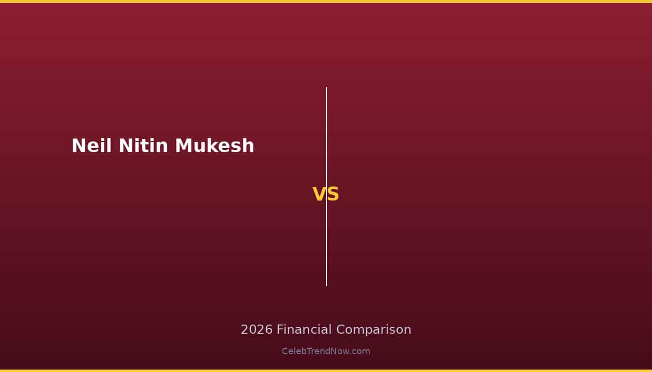 Neil Nitin Mukesh vs 2026 Wealth Comparison