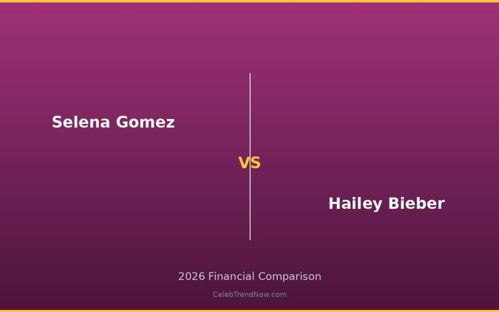 Selena Gomez vs Hailey Bieber Career Earnings Comparison 2026: Lifetime Earnings & Career Revenue Breakdown