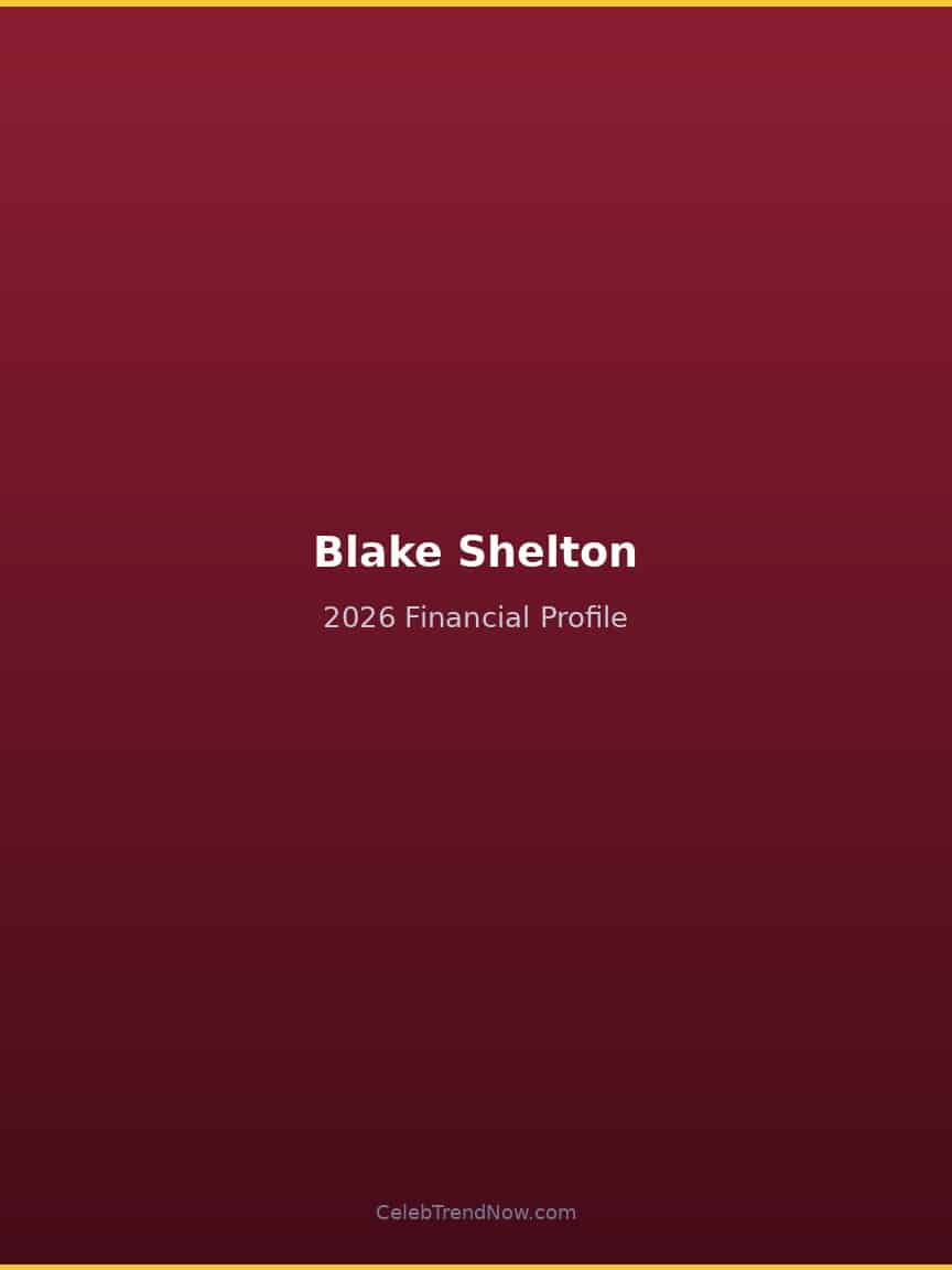 Blake Shelton 2026 Financial Profile