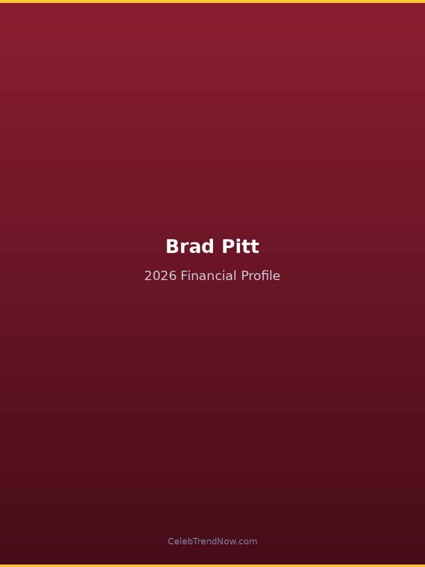 Brad Pitt 2026 Financial Profile