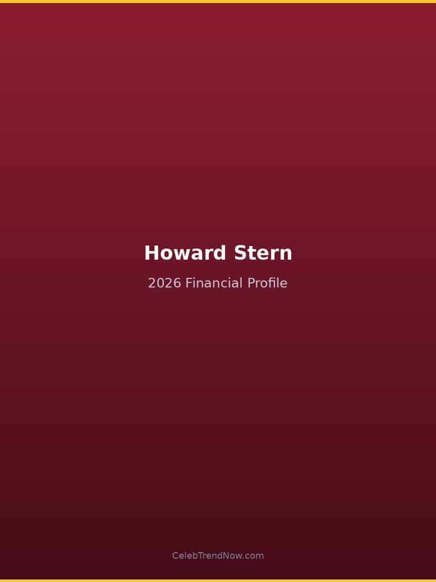 Howard Stern 2026 Financial Profile