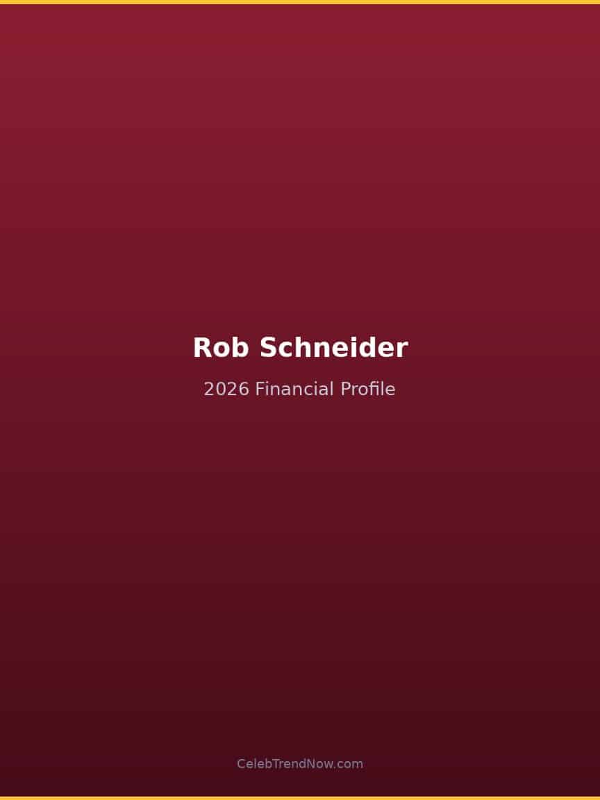Rob Schneider 2026 Financial Profile