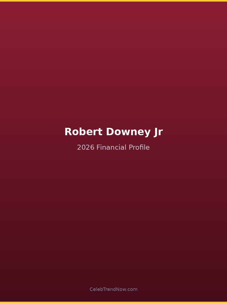 Robert Downey Jr 2026 Financial Profile
