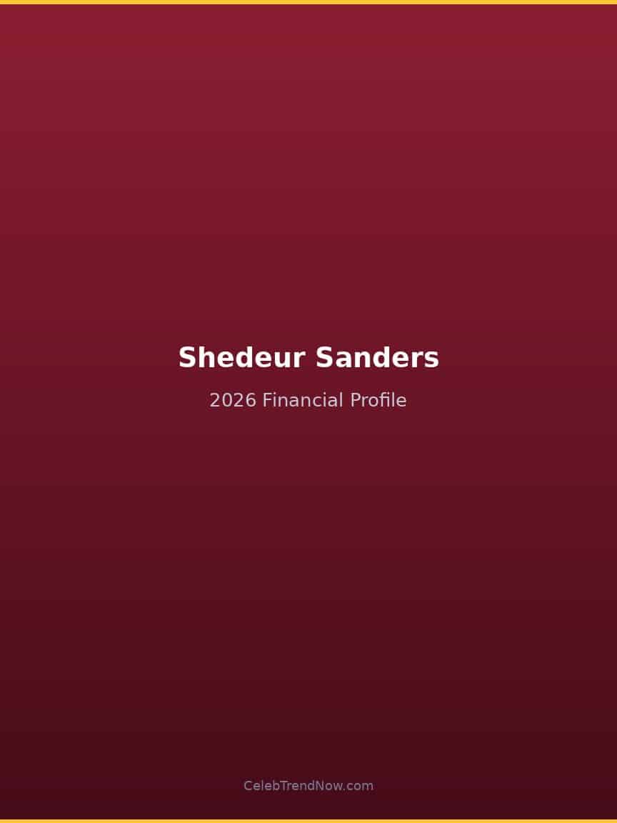 Shedeur Sanders 2026 Financial Profile