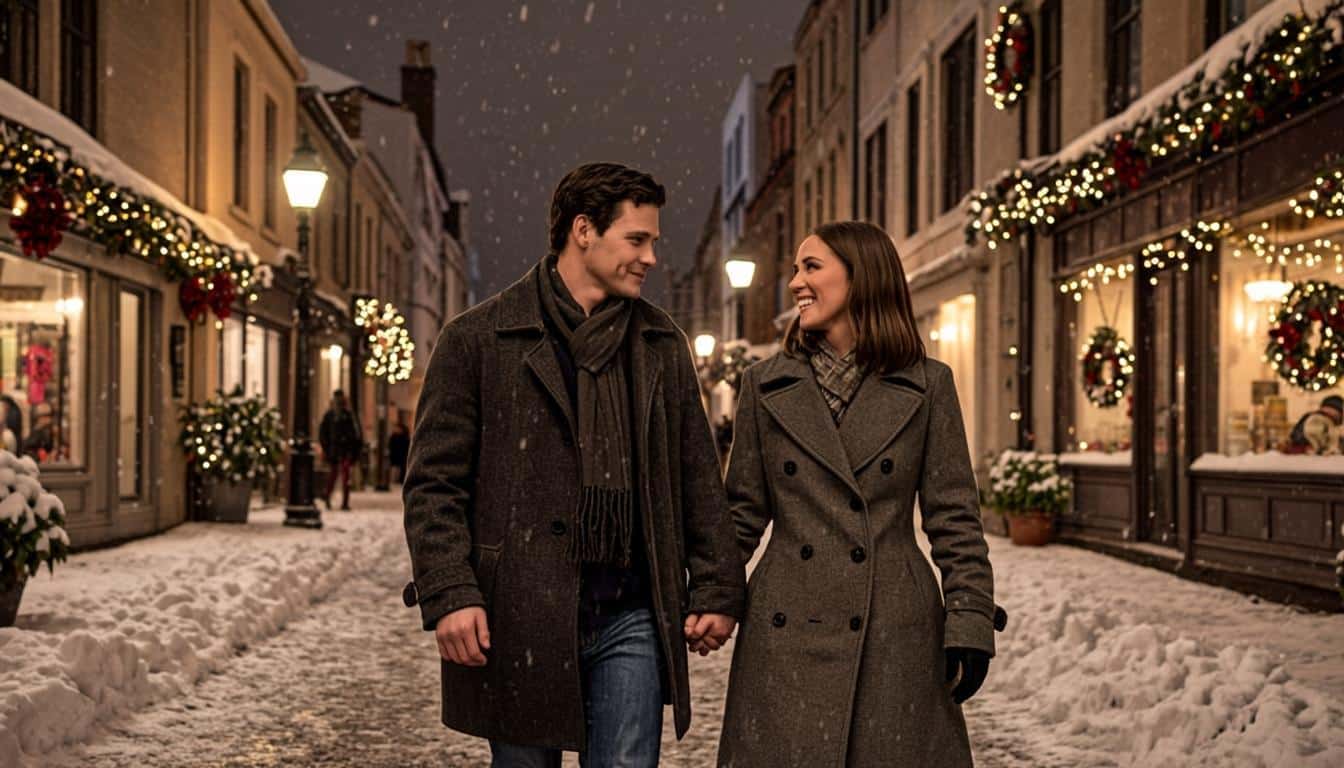 Luke Macfarlane in Hallmark Channel romantic movie scene