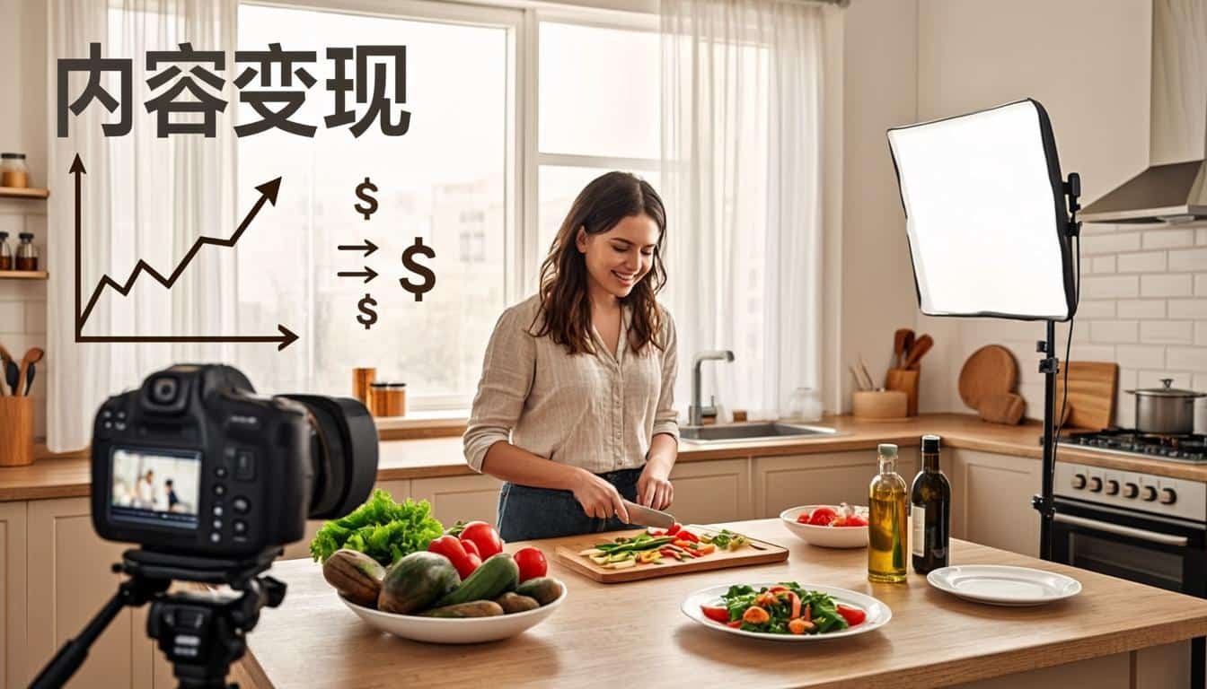 Food content creation studio editorial