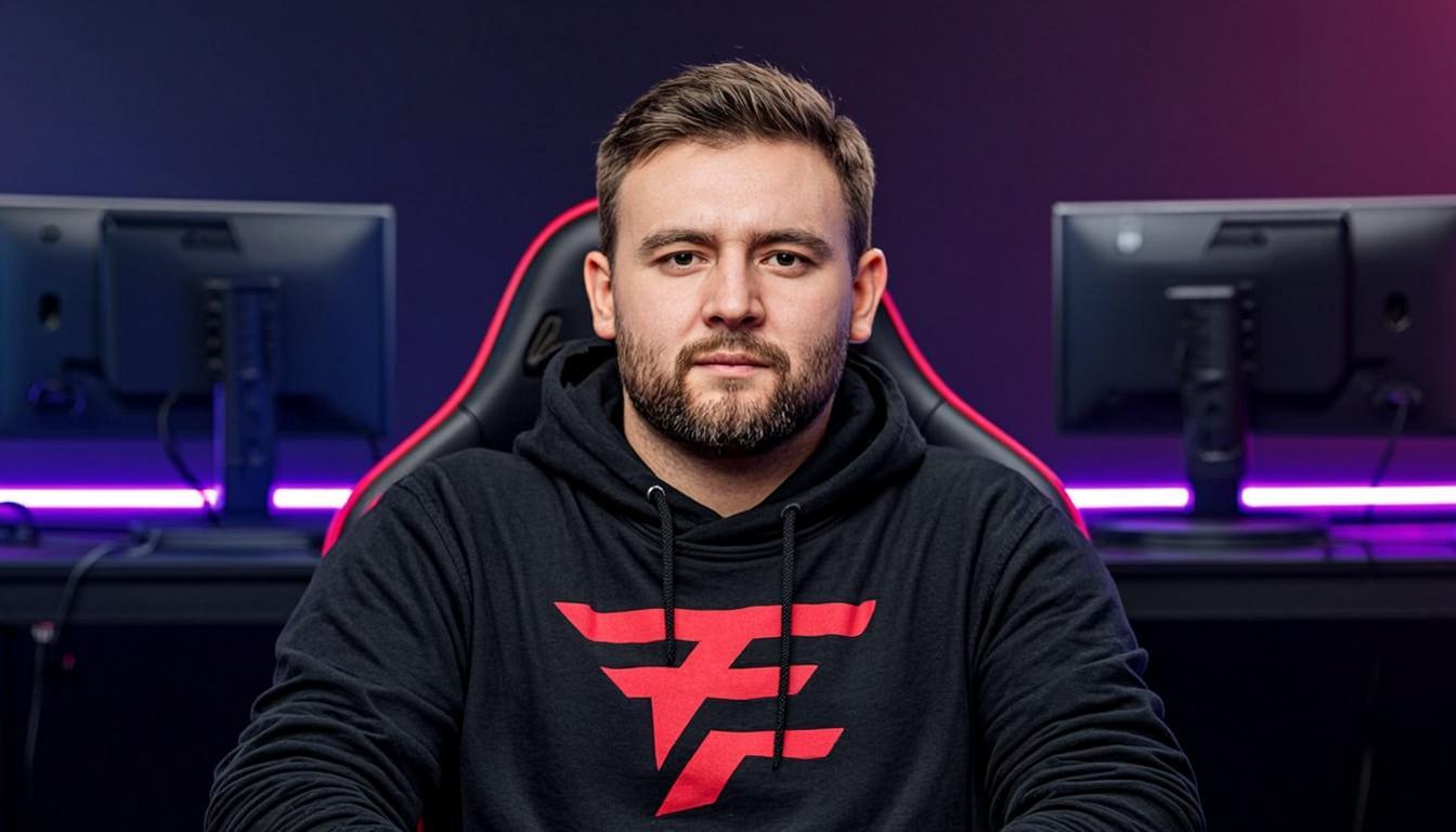 Nick Mercs streaming at gaming setup