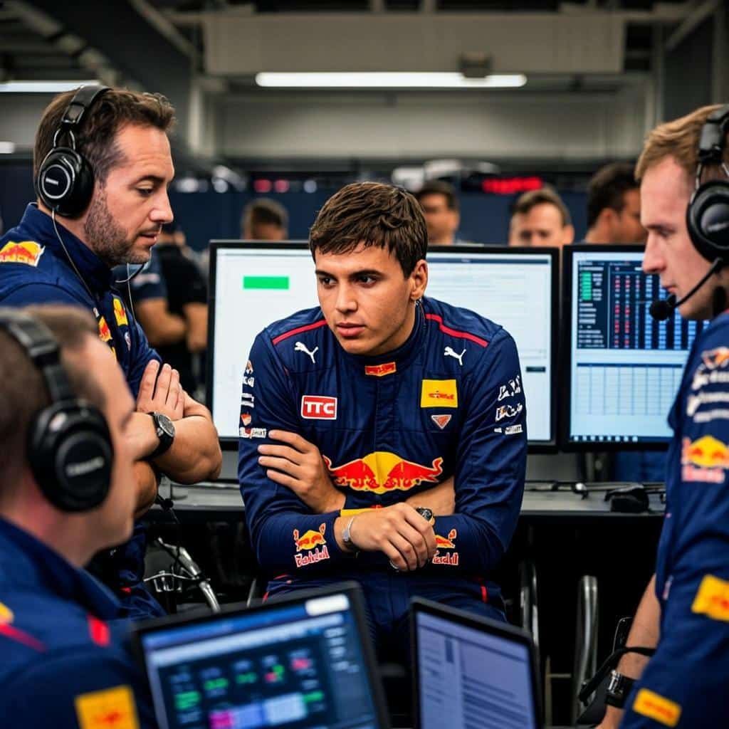 Max Verstappen Red Bull Racing garage