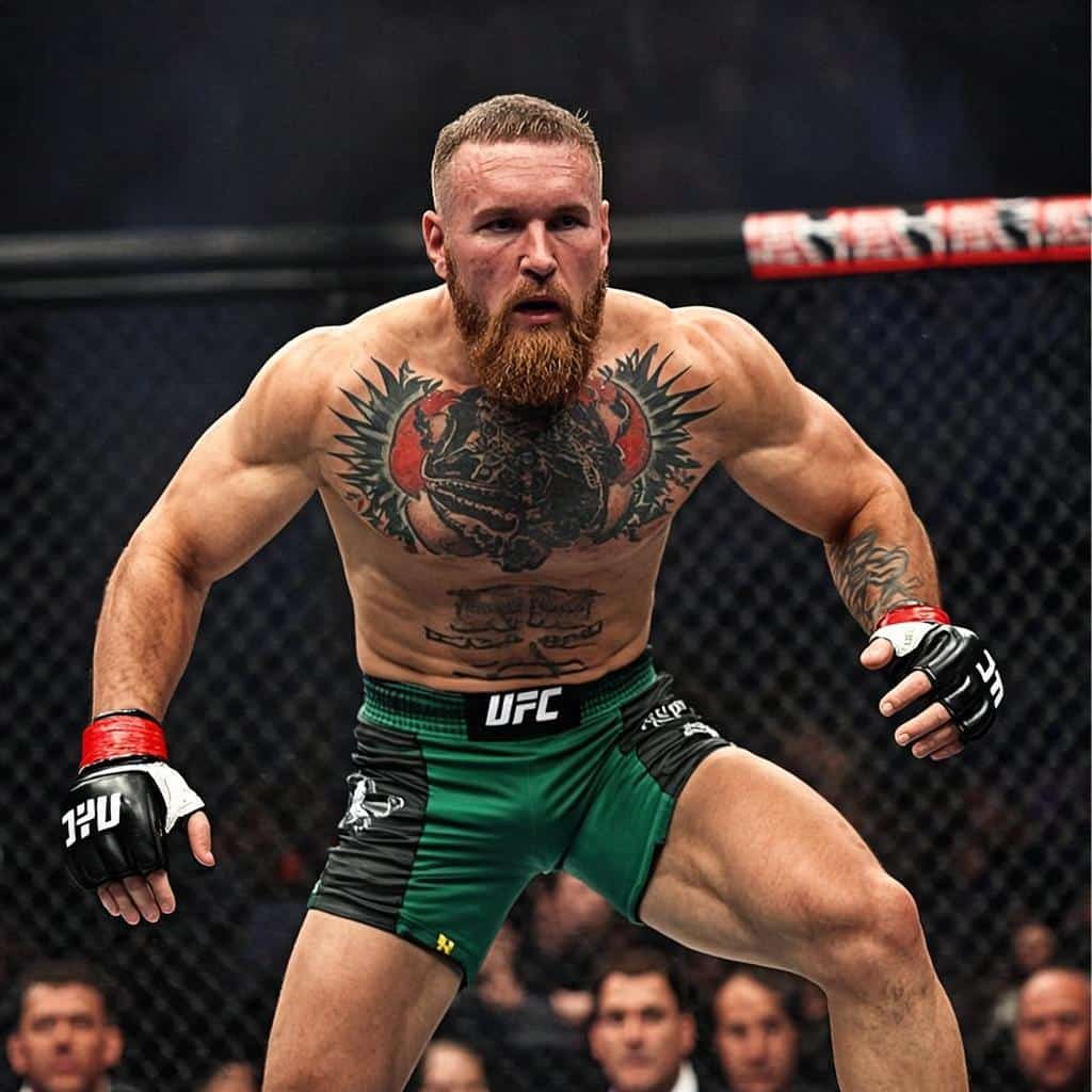 Conor McGregor in UFC octagon fight
