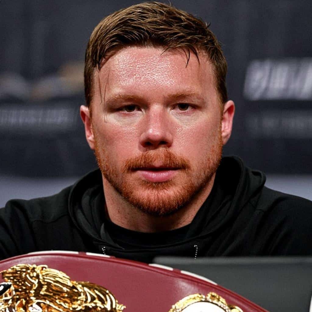 Canelo Alvarez at boxing press conference
