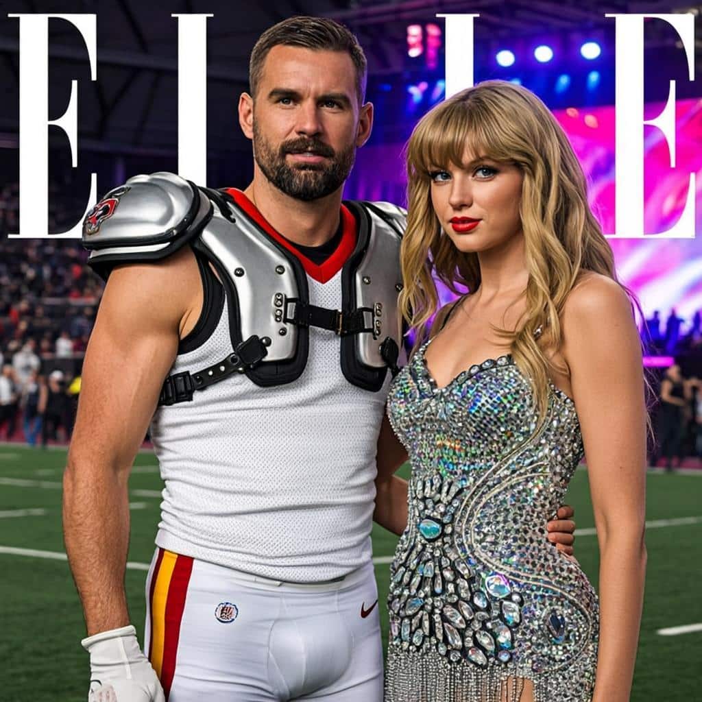 Kelce and Swift endorsement and brand valuation concept