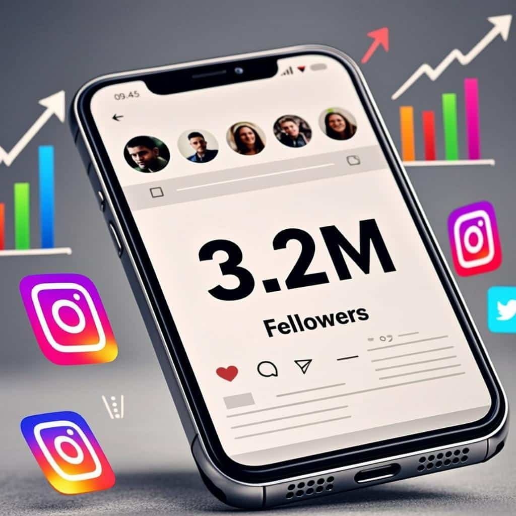 Social media follower economics concept