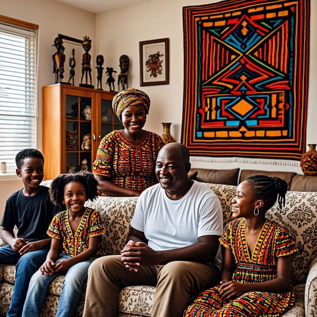 Senegalese-American family heritage and cultural tradition
