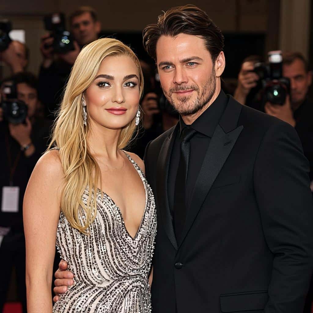 Margot Robbie and Tom Ackerley at film premiere